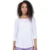 Dámské tričko Mantis Prodloužené tričko s dlouhým rukávem bílé, L