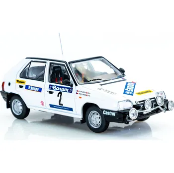 autíčko IXO Škoda Favorit 136L, No.2, Rallye Valašská Zima, P.Sibera/P.Gross, 1989