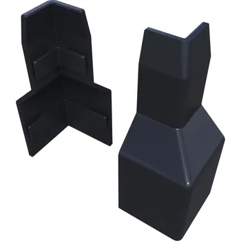 soklová lišta ZOFITHERM Vnější roh pro LNF ukončovací lišty nopové fólie - ČERNÁ 9005