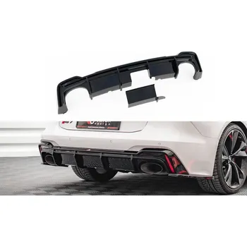 Autodíl Zadní difuzor Audi RS6 C8 / RS7 C8 černý lesklý plast - duplex