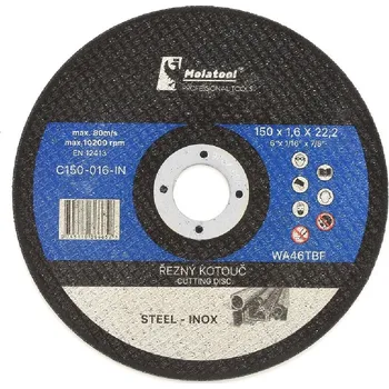 Řezný kotouč Řezný kotouč Molatool Profi 150 x 1,6 x 22,2 mm