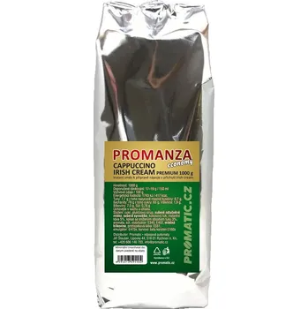 Káva Promatic Promanza ECONOMY Cappuccino s příchutí Irish Cream PREMIUM 1000 g