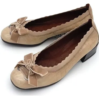 Dámské lodičky Dámské kožené lodičky HI 99170 vison HISPANITAS béžové Barva: vison, Velikost: 38