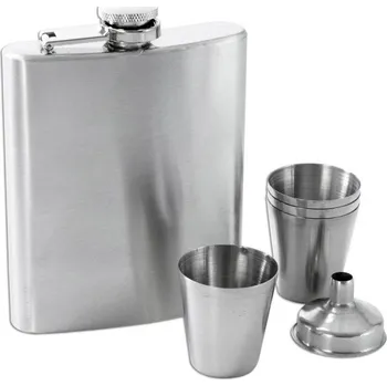 Placatka Kapesní láhev 0,21 l se 4 pohárky