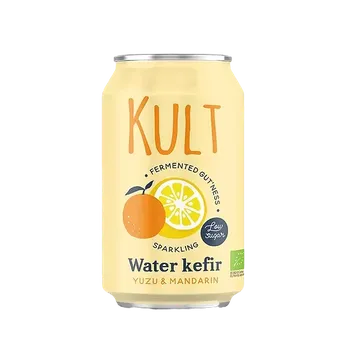 Limonáda Kult Kefir Vodní kefír s příchutí mandarinka a yuzu 330 ml