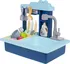 Dětský spotřebič Dřez s tekoucí vodou Kitchen Dishwasher světle modrý/tmavě modrý + příslušenství