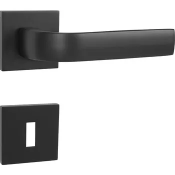 MPK - CYNTHIA - HR SQ6 rozety BBQ, klika/klika BS - Černá matná