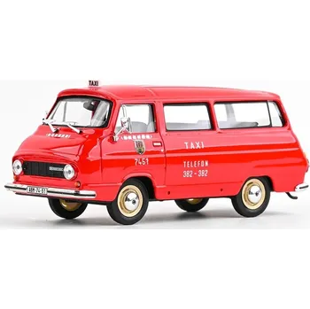 Plastikový model Abrex Škoda 1203 (1974) - Taxi - Červená