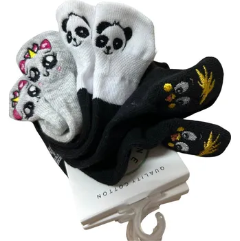 Dámské ponožky Ponožky s výšivkou 36359 Barva: černá, Velikost: 39-42 (26-28), Počet párů v sadě: 3