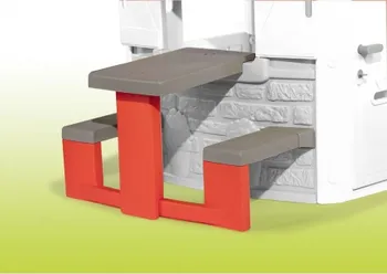 Dětský stůl Smoby Piknikový stůl s 2 lavicemi k domečku Smoby