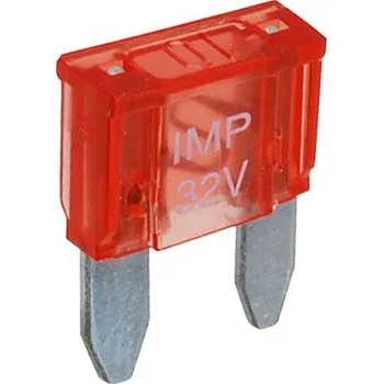 Autopojistky Mini nožová ATM pojistka 10A Balení: 100ks<br />Výrobce: IMP - 430721