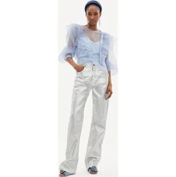 Dámská halenka Custommade Halenka Delphina 999344248 Světle modrá Relaxed Fit XS