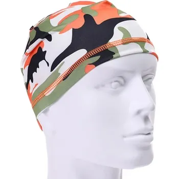 Čepice Unisex cyklistická čepice proti UV záření - Oranžová Camo
