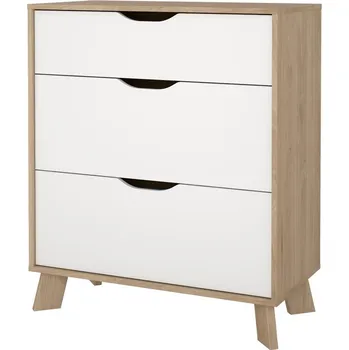 Šatní skříň Komoda Iker 703, jackson hickory/bílá