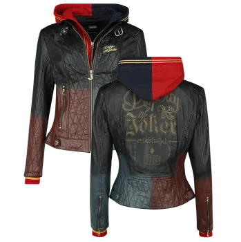 Dámský křivák Kožená bunda z Suicide Squad - Harley Quinn - Daddy's Lil' Monster - Ženy - vícebarevný