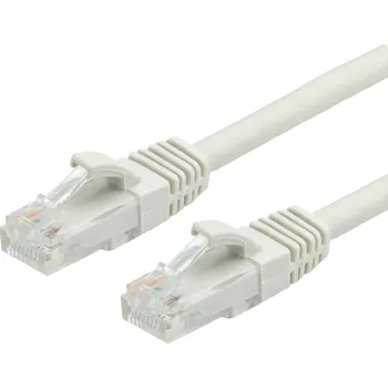 Datový kabel Value 21.99.0203 RJ45 síťové kabely, propojovací kabely CAT 6 U/UTP 3.00 m šedá nestíněný, bez halogenů, samozhášecí 1 ks