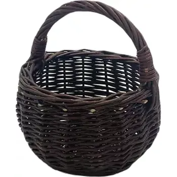 Proutěný koš Bolerko Mini tmavý (neloupané proutí)