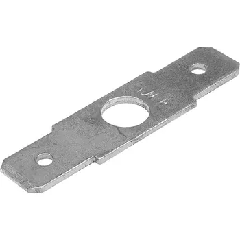 Auto elektroinstalace Nýt. konektor 6,3mm dvojitý rovný, mosaz, Ø otvoru: 5,2mm, Balení 5000ks<br />Výrobce: IMP - 425867 5000