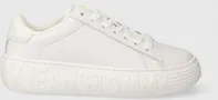 Tommy Jeans TJW Leather Cupsole Ess EN0EN02507 bílé