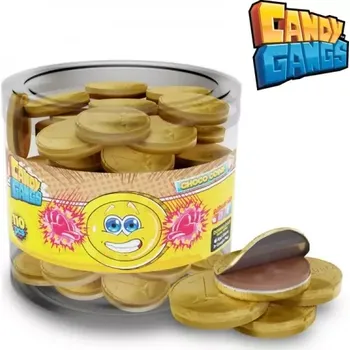 Čokoláda Čokoládové mince EUR MIX 330 g - dóza 110 ks (mléčná čokoláda / průměr 28 mm)