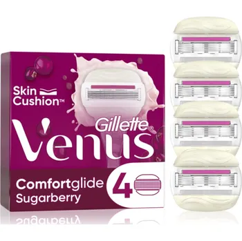 Gillette Venus ComfortGlide Sugarberry náhradní břity, 4 ks