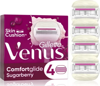 Gillette Venus ComfortGlide Sugarberry náhradní břity 4 ks