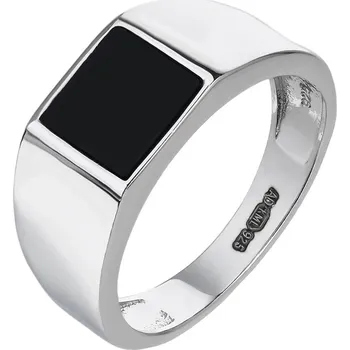 Prsten Bealio Stříbrný pečetní prsten ELEGANTNÍ Velikost prstenu: 66 03-12387-2233