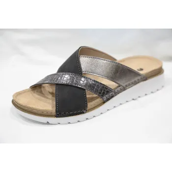 Dámské polobotky Dámský letní pantofel na klínku INBLU CN40 černý pro domácí i venkovní použití černá 38