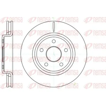 Brzdový kotouč Brzdový kotouč REMSA 61210.10
