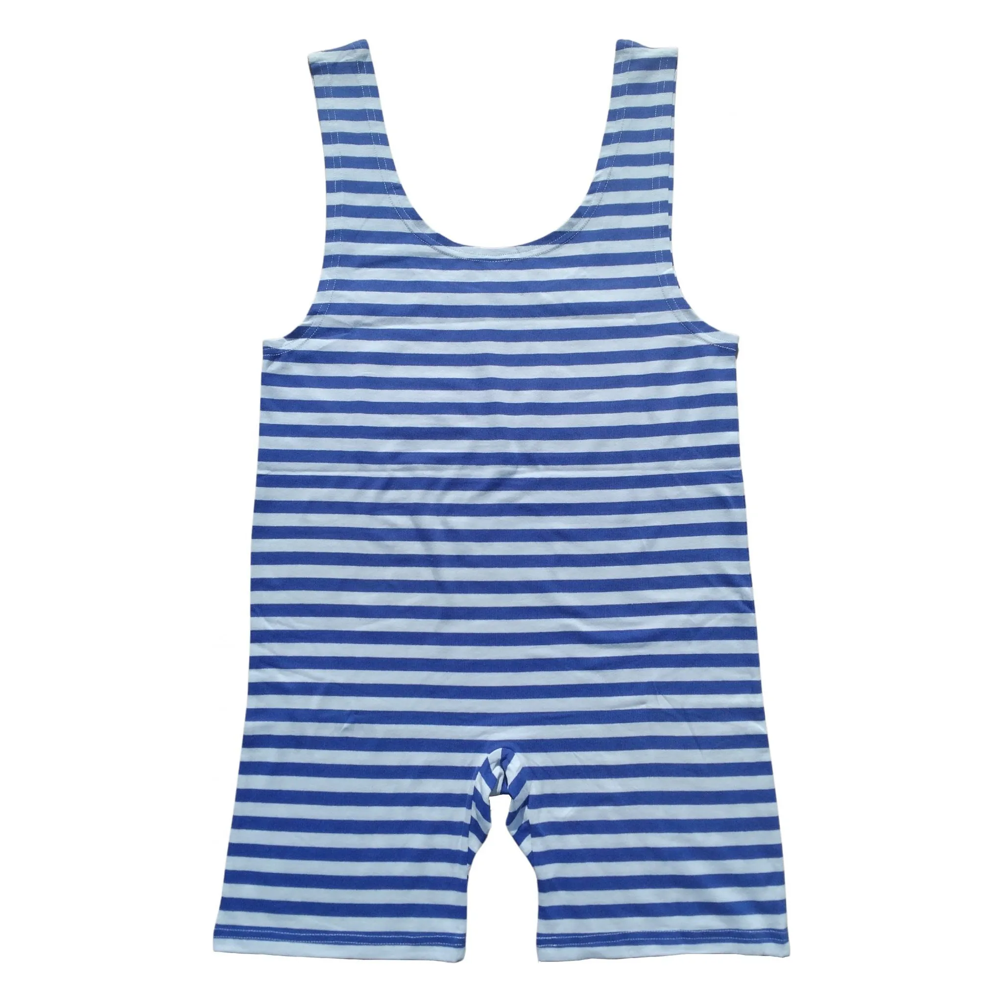 Fotografie 2 - Pánské plavky FLOWEAR Pánské retro plavky námořnické modré/bílé XL