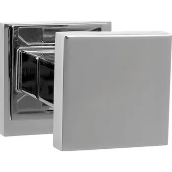 Dveřní kování MPK - MADLO - HR SQ6 bez spodní rozety, madlo pevné levé ks OC - Chrom lesklý