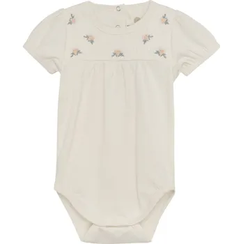 Kojenecký body BODY EN FANT S VYŠÍVANÝMI KYTIČKAMI, EGGNOG Velikost: 68
