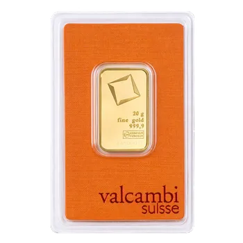 Valcambi zlatý slitek 20 g