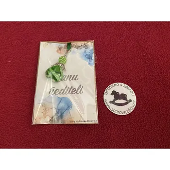 HandMade by VeJa Dárková karta - Panu řediteli s přívěškem