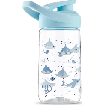 Láhev Veselá nápojová láhev Šedý žralok 470 ml