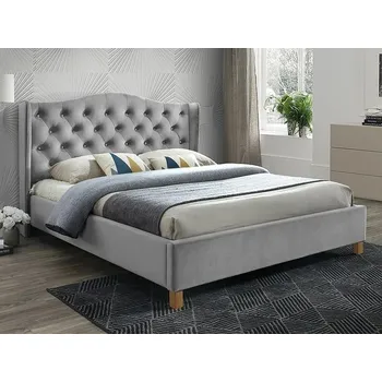 Postel Casarredo Postel NESP VELVET 160x200 cm světle šedá