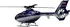 RC model vrtulníku Amewi Fying Bulls EC135 Pro 6G RTF modrý