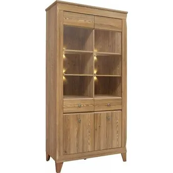 Pohovka Black Red White Vitrína BERGEN REG2W2D modřín sibiu zlatý