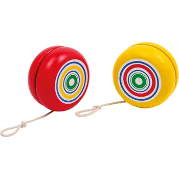 Jojo small foot Dřevěné jojo Spirála žlutá 1 ks