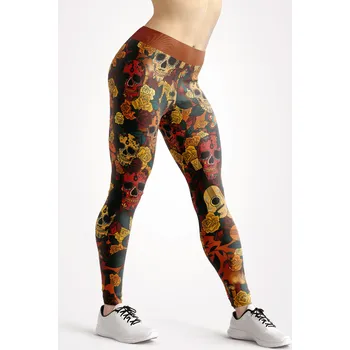 Dámské legíny UTOPY Dámské sportovní legíny Los Muertos Velikost: XXL
