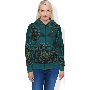 Dámská mikina UTOPY Dámská sportovní mikina Dark Beauty na zip Velikost: XXL