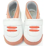 Barefoot kožené capáčky Lait Et Miel - Tenisky oranžové 18-24 měsíců