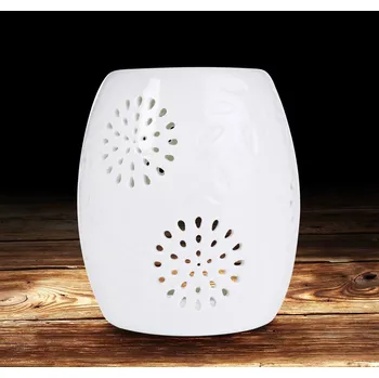 Aroma lampa Aromalampa s krajovým dekorem- lesklá bílá (aromalampa se leskem)