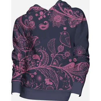 Dámská mikina UTOPY Dámská sportovní mikina Purple Birds fullprint Velikost: XXL