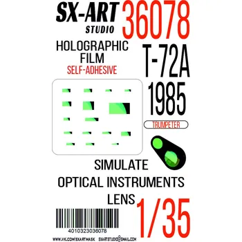 Plastikový model SX-ART 1/35 Holographic film T-72A mod. 1985 (TRUMP)