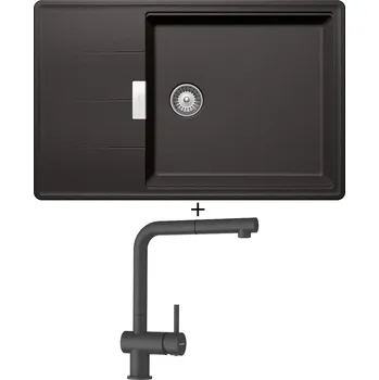 Granitový dřez Granitový dřez SET Schock TIA D-100LS Stone + Schock EPOS 540127 Stone