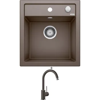 Granitový dřez Granitový dřez SET Blanco DALAGO 45 kávová s excentrem 517165 + Blanco MIDA kávová 519423