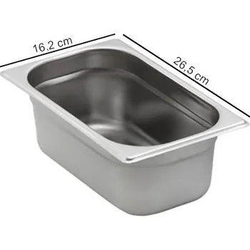 Nádoba na pečení TOMGAST | Gastronádoba STANDARD velikost GN 1/4, výška 15 cm (Gastronádoba GN 1/4 - hloubka 15 cm)