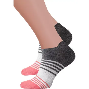 Dámské ponožky Dámské kotníkové ponožky 050/110 STEVEN Barva/Velikost: světlý melír / 35/37