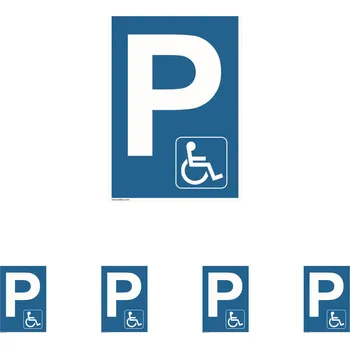 Walteco Vyhrazené parkoviště pro invalidy, 210x297mm, formát A4, plast Množství: 5 ks
